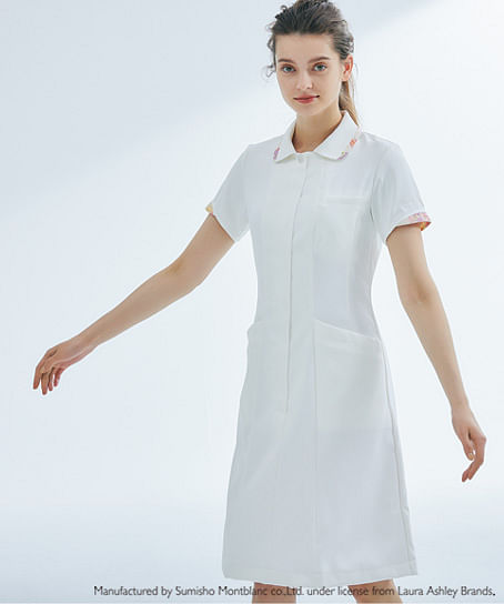 Laura Ashley ナースワンピース 半袖 Lw403 12 Lw403 13 白衣や医療施設用ユニフォームの通販の Tokyo Uniform Medicaldepot メディカルデポ