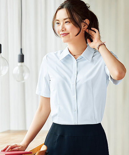 3色 半袖ブラウス 360 ストレッチ 透け防止 防汚加工 Ss052b 事務服 会社制服用ユニフォームの通販の Tokyo Uniform Jimufukudepot 事務服デポ 3色 半袖ブラウス 360 ストレッチ 透け防止 防汚加工 Ss052b 事務服 会社制服用ユニフォームの通販の Tokyo Uniform Jimufukudepot 事務服デポ